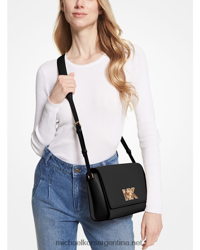 mujer negro bolso messenger mimi mediano de piel Michael Kors T46HB0948