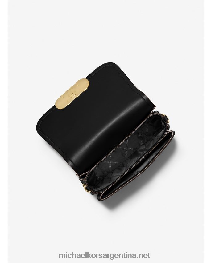 mujer negro bolso messenger parker mediano de piel Michael Kors T46HB0707