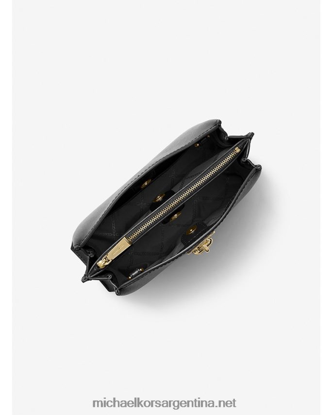 mujer negro bolso messenger rubí mediano de piel saffiano Michael Kors T46HB0730