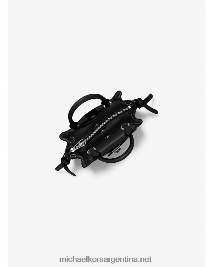 mujer negro bolso satchel hamilton legacy extrapequeño de piel con cinturón Michael Kors T46HB0656