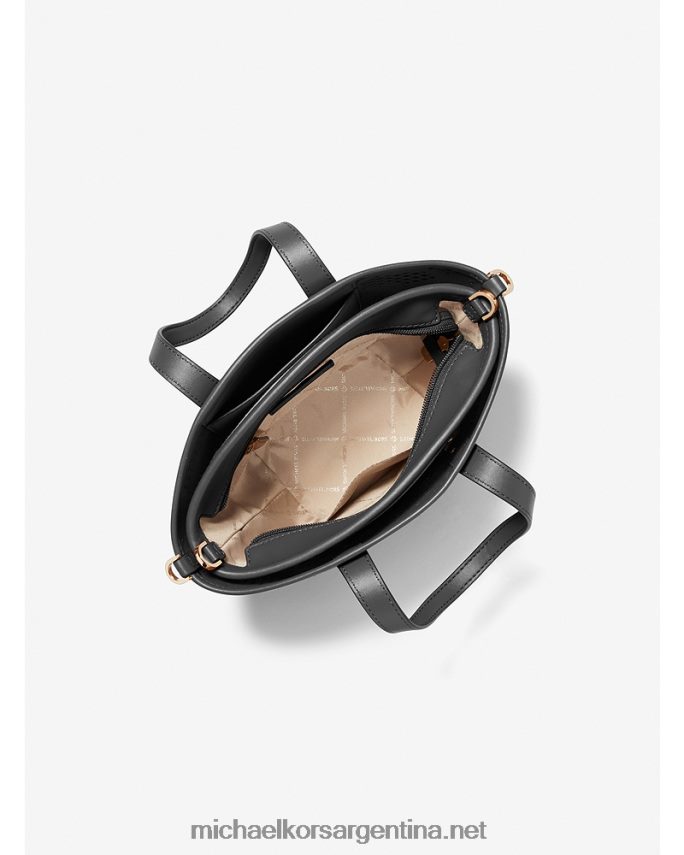 mujer negro bolso tote kimber pequeño 2 en 1 de piel sintética grabada y perforada Michael Kors T46HB0871