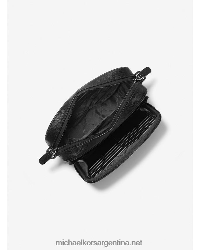 mujer negro/crema claro bolsa crossbody hudson con logo en jacquard Michael Kors T46HB0818