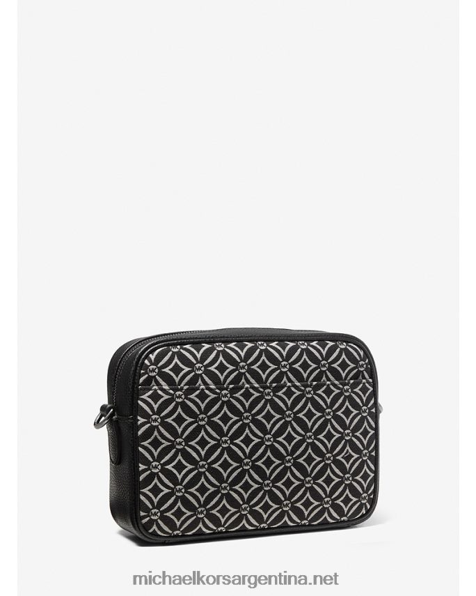 mujer negro/crema claro bolsa crossbody hudson con logo en jacquard Michael Kors T46HB0818