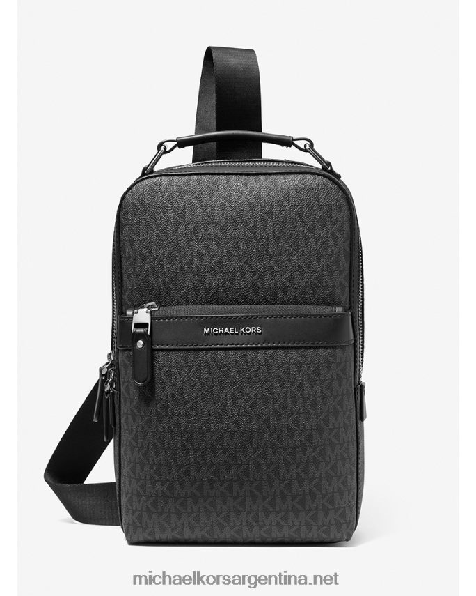 mujer negro riñonera con logo de Hudson Michael Kors T46HB0840