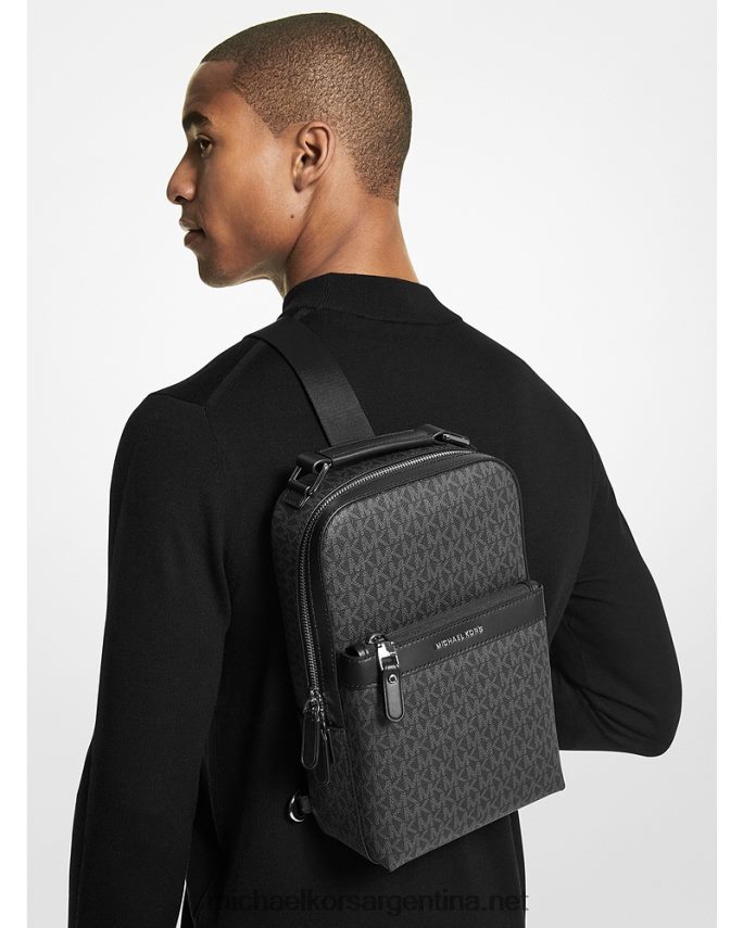 mujer negro riñonera con logo de Hudson Michael Kors T46HB0840