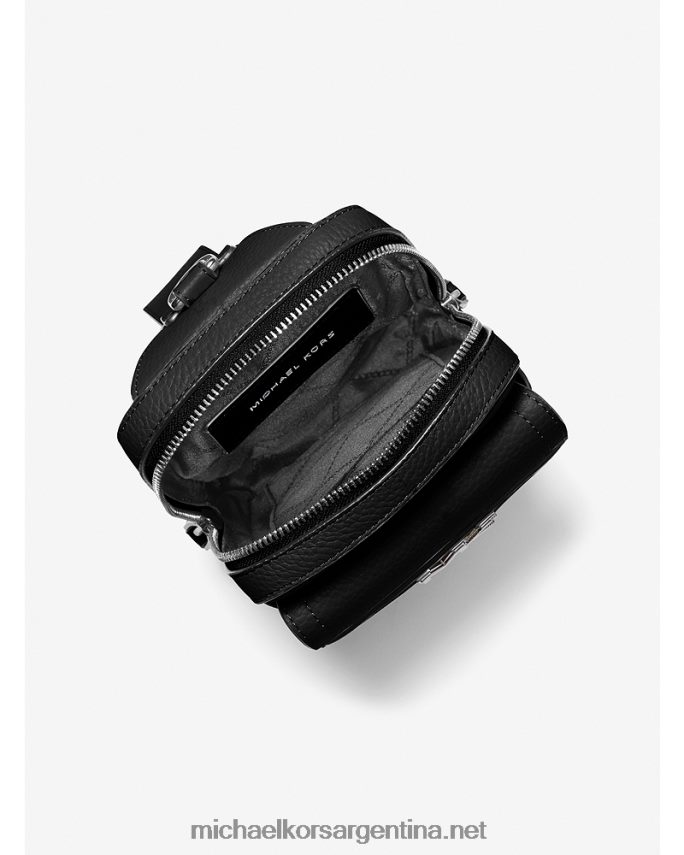 mujer negro riñonera hudson de piel granulada Michael Kors T46HB0800