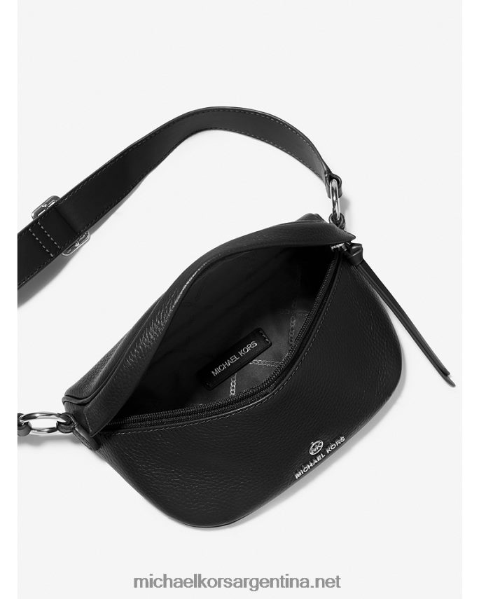 mujer negro riñonera slater extrapequeña de piel granulada Michael Kors T46HB0710