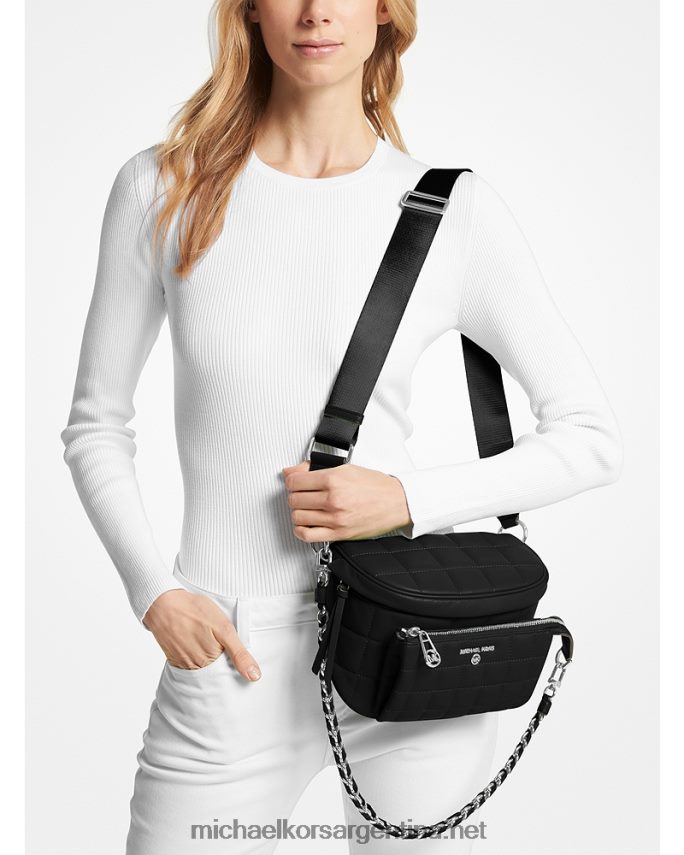 mujer negro riñonera slater mediana de piel acolchada Michael Kors T46HB0886