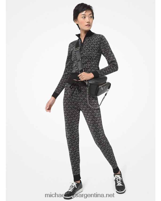 mujer negro riñonera slater mediana de piel granulada Michael Kors T46HB0958