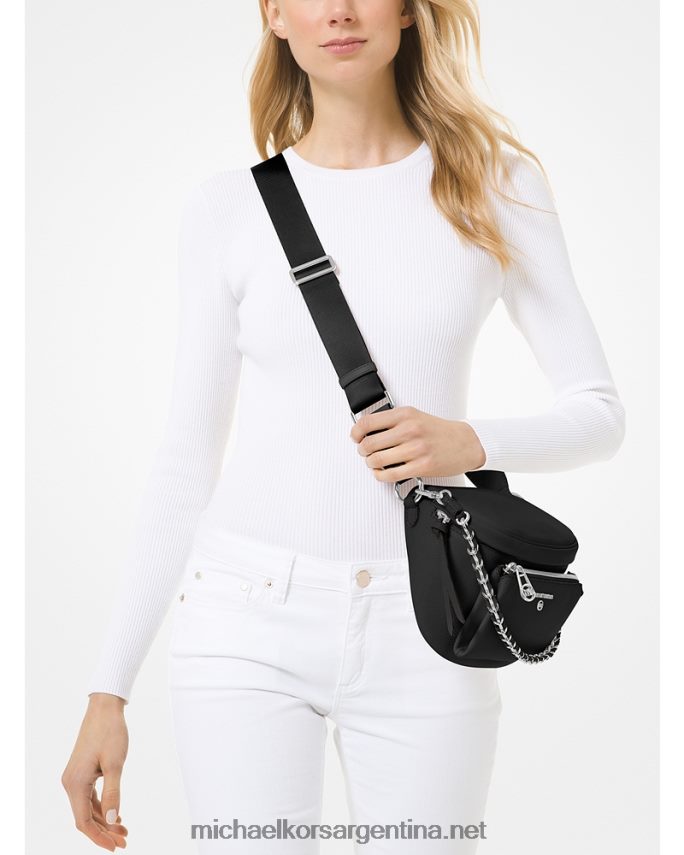 mujer negro riñonera slater mediana de piel granulada Michael Kors T46HB0958