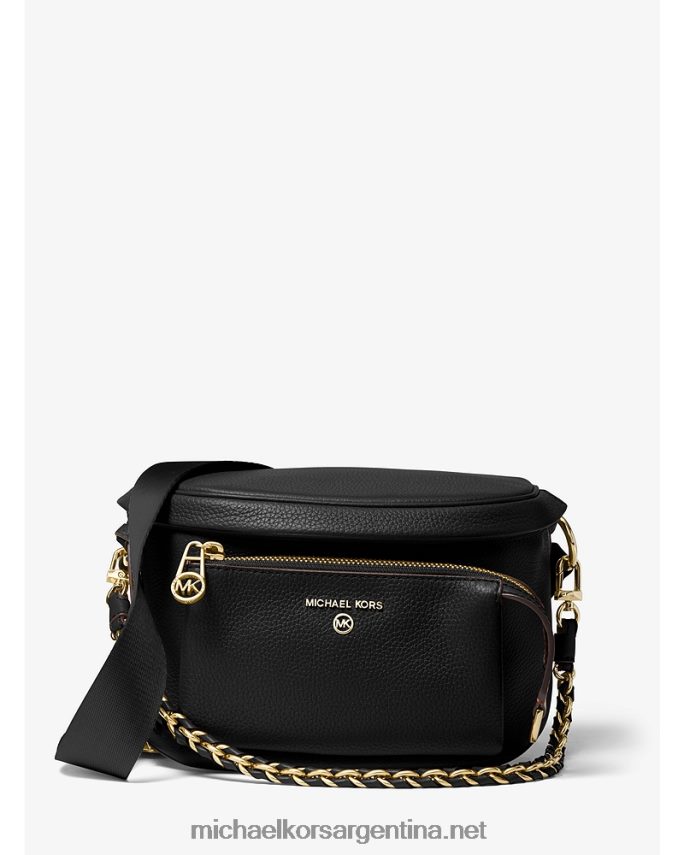 mujer negro riñonera slater mediana de piel granulada Michael Kors T46HB0962