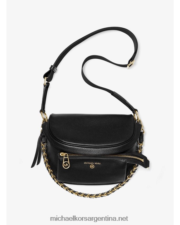 mujer negro riñonera slater mediana de piel granulada Michael Kors T46HB0962