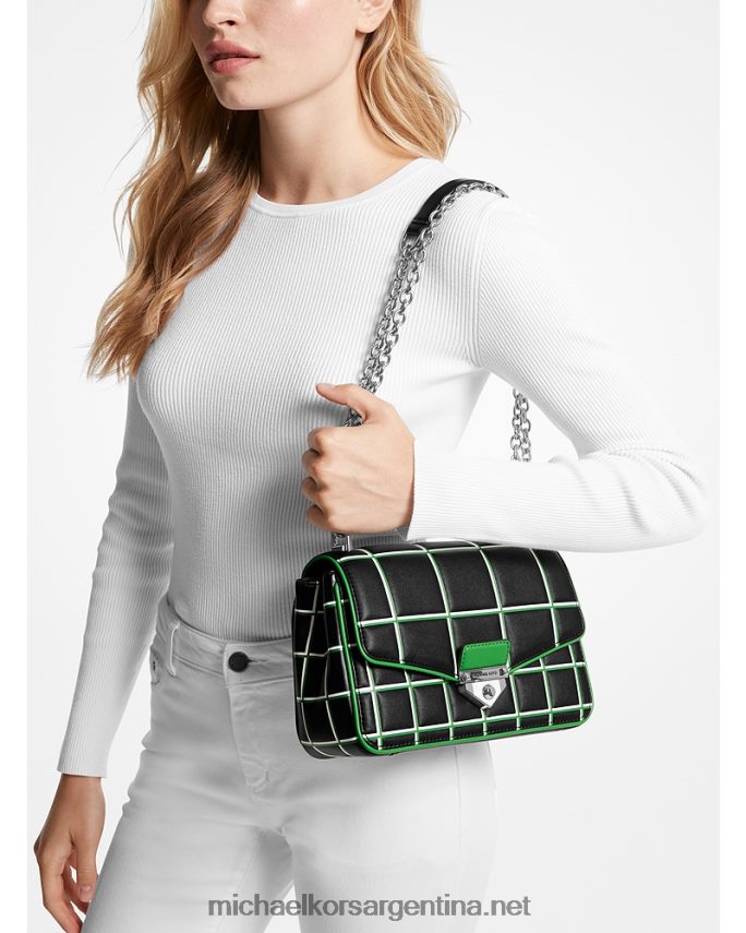 mujer palma multi bolso de hombro soho grande de piel sintética acolchada con ribete en contraste Michael Kors T46HB0826