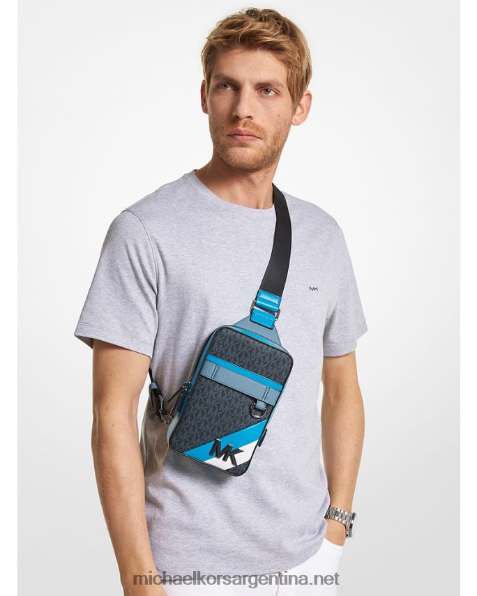 mujer piscina riñonera con franja del logo de hudson Michael Kors T46HB0806