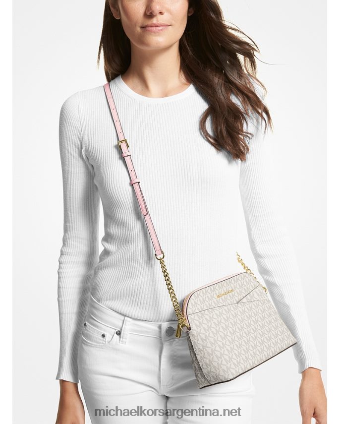 mujer pwd blshmlt bandolera jet set travel mediana con cúpula del logo Michael Kors T46HB0773