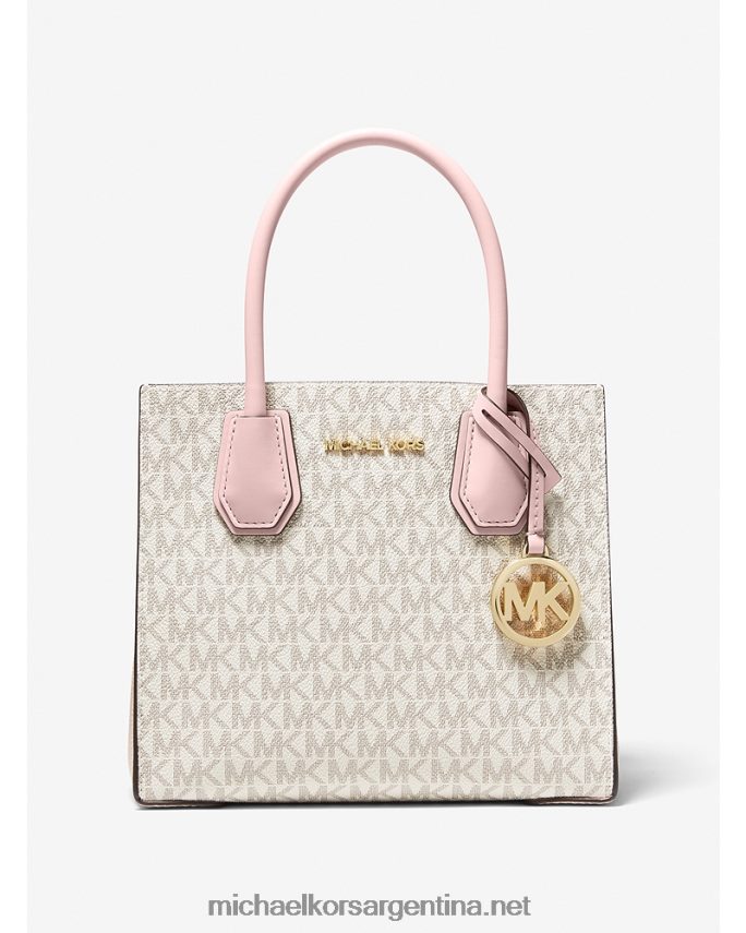 mujer pwd blshmlt bandolera mercer mediana con logo y piel en forma de acordeón Michael Kors T46HB0972