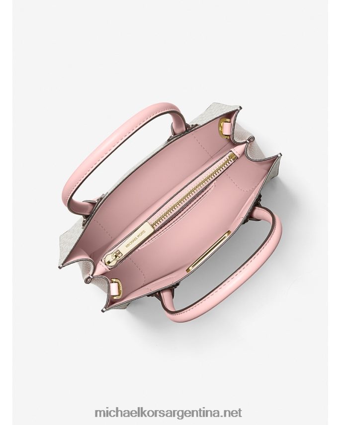 mujer pwd blshmlt bandolera mercer mediana con logo y piel en forma de acordeón Michael Kors T46HB0972