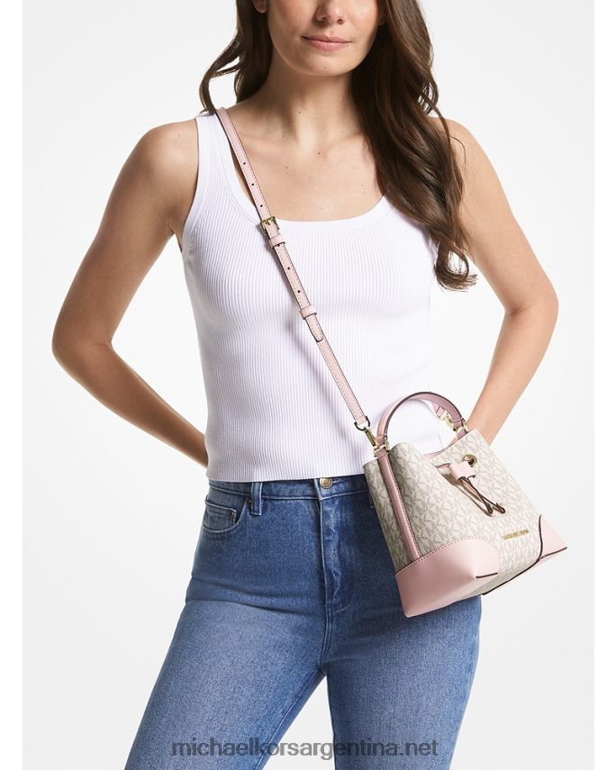 mujer pwd blshmlt bolso bombonera mercer pequeño con logo Michael Kors T46HB0913