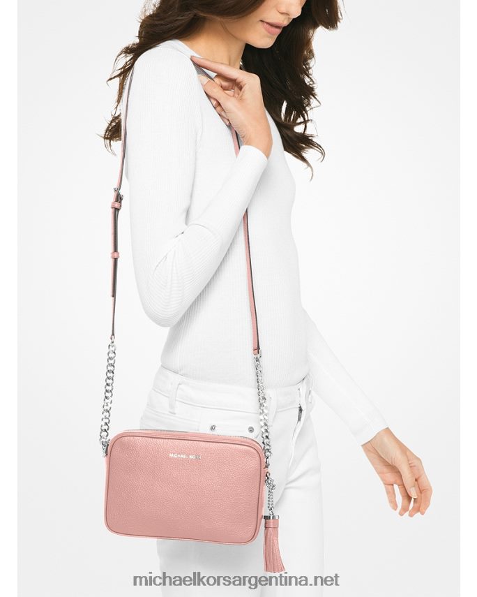 mujer rosa bandolera ginny de piel Michael Kors T46HB0638