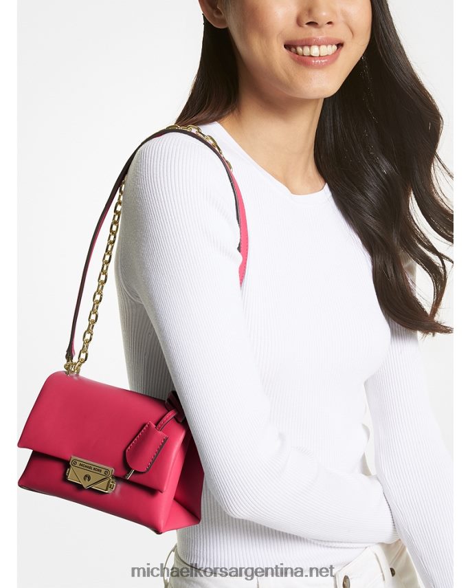 mujer rosa carmín bolso de hombro cece pequeño de piel sintética Michael Kors T46HB0903