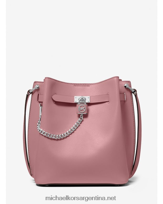 mujer rosa real bolso messenger hamilton legacy mediano de piel Michael Kors T46HB0683