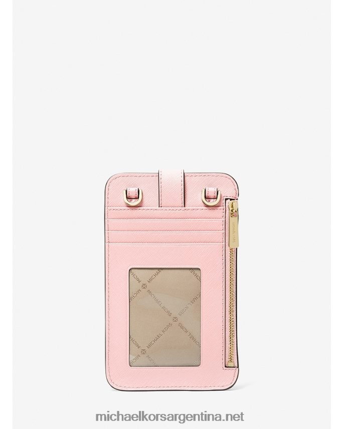 mujer rubor en polvo bandolera para smartphone de piel saffiano Michael Kors T46HB0877