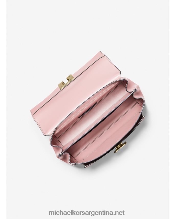 mujer rubor en polvo bolsa crossbody lita mediana de piel Michael Kors T46HB0828