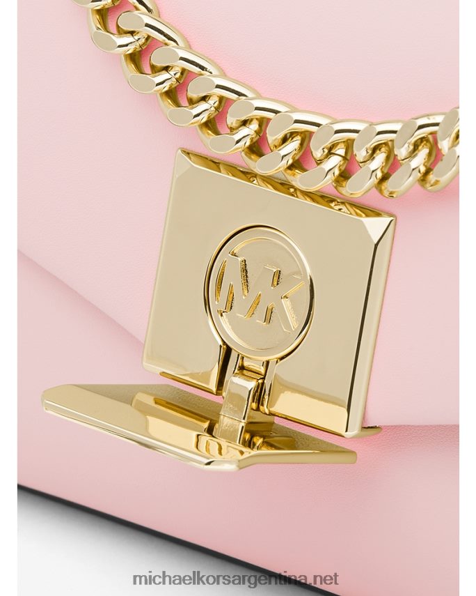 mujer rubor en polvo bolsa crossbody lita pequeña de piel Michael Kors T46HB01022