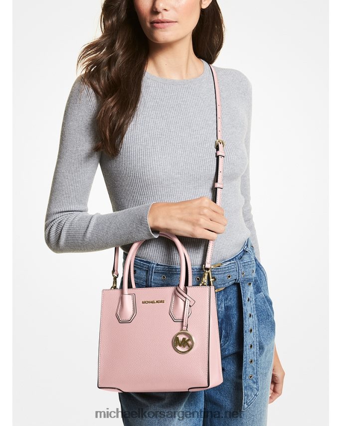 mujer rubor en polvo bolsa crossbody mercer mediana de piel granulada Michael Kors T46HB01012