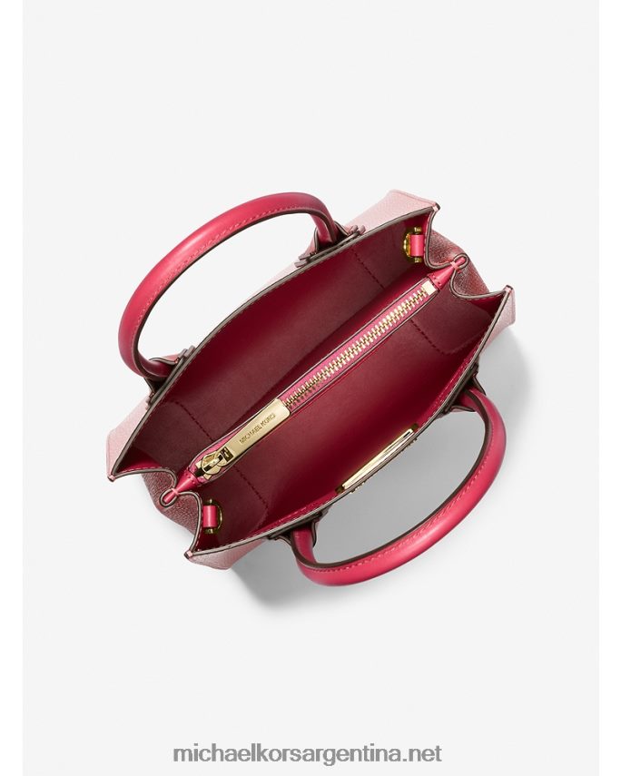 mujer té rosa mlt bolsa crossbody mercer medium de piel granulada Michael Kors T46HB0821