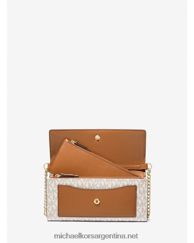 mujer vainilla/bellota bolsa crossbody convertible 2 en 1 mediana con logo Michael Kors T46HB0724