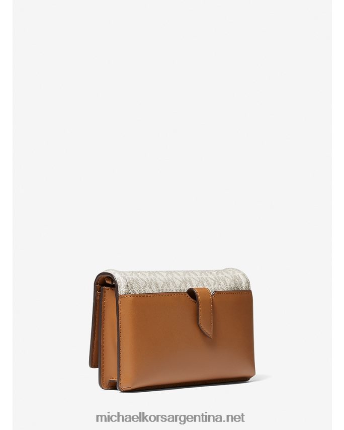 mujer vainilla/bellota bolsa crossbody convertible jet set pequeña con logo Michael Kors T46HB0757