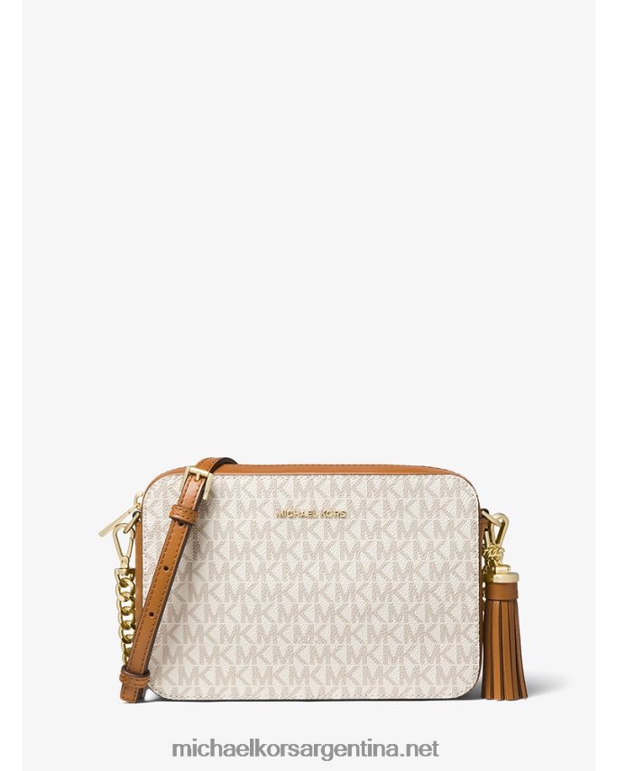 mujer vainilla bolsa crossbody Ginny mediana con logo Michael Kors T46HB0751