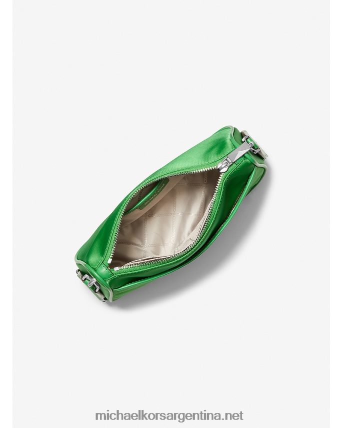 mujer verde palmera bolso bandolera mediano jet set de gabardina de nailon con funda para apple airpods pro Michael Kors T46HB0726