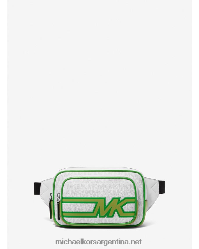 mujer verde palmera riñonera cooper con logo gráfico Michael Kors T46HB0822