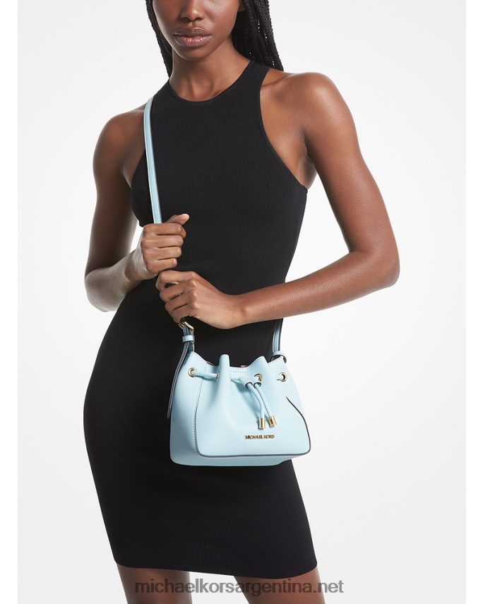 mujer vista azul bolso bombonera phoebe pequeño de piel sintética Michael Kors T46HB0901