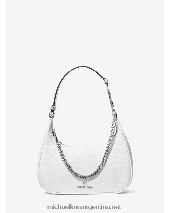 mujer Blanco óptico bolso de hombro piper pequeño de piel granulada Michael Kors T46HB01314
