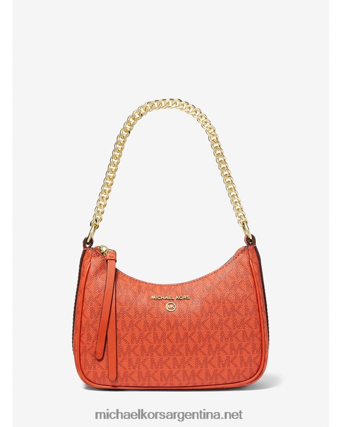mujer Naranja intenso bolso de mano pequeño con logo Michael Kors T46HB01356