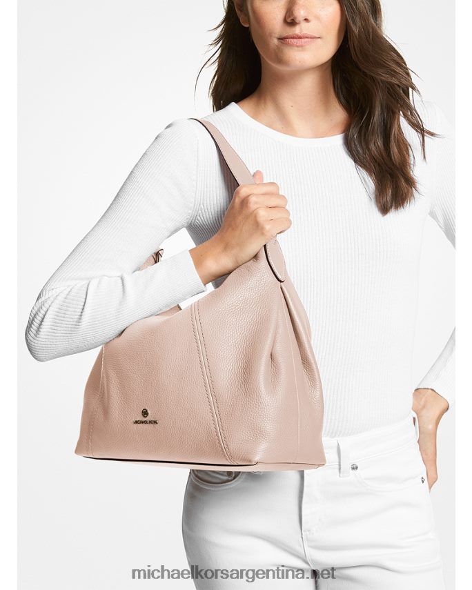 mujer Rosa suave bolso de hombro sienna grande de piel granulada Michael Kors T46HB01381