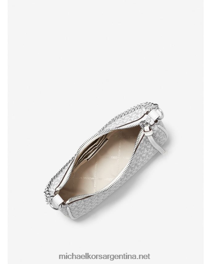 mujer blanco óptico/negro bolso de mano pequeño con logo Michael Kors T46HB01351