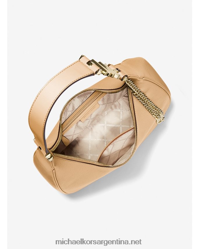 mujer camello bolso de hombro piper grande de piel granulada Michael Kors T46HB01292