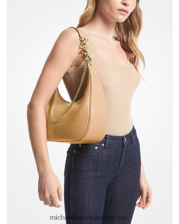 mujer camello bolso de hombro piper grande de piel granulada Michael Kors T46HB01292