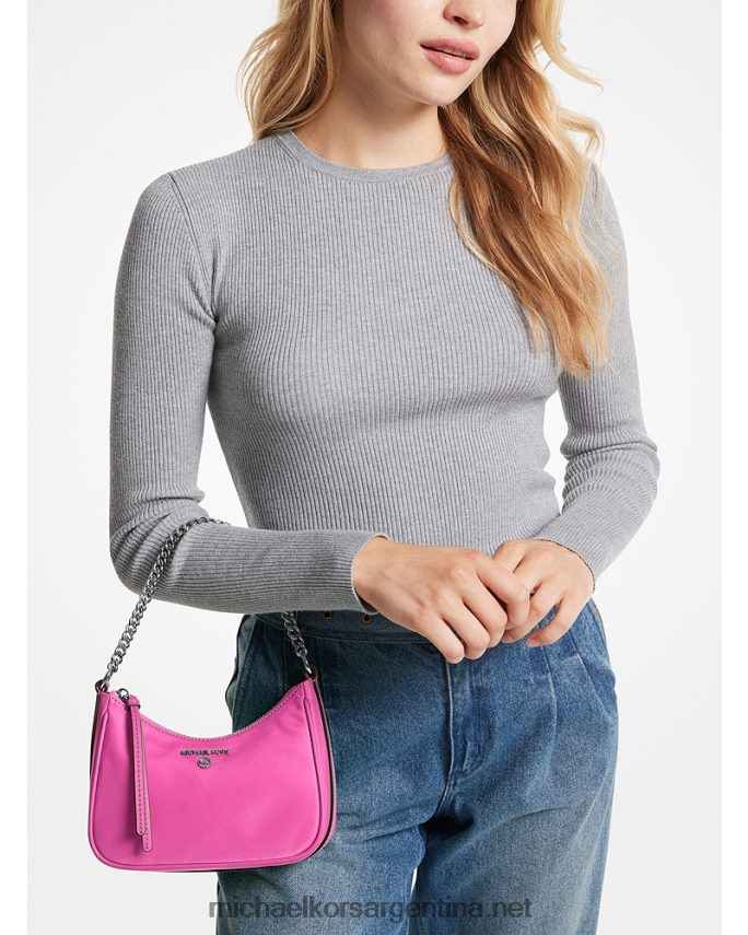 mujer cereza bolso de mano pequeño en gabardina de nailon con dije jet set Michael Kors T46HB01345
