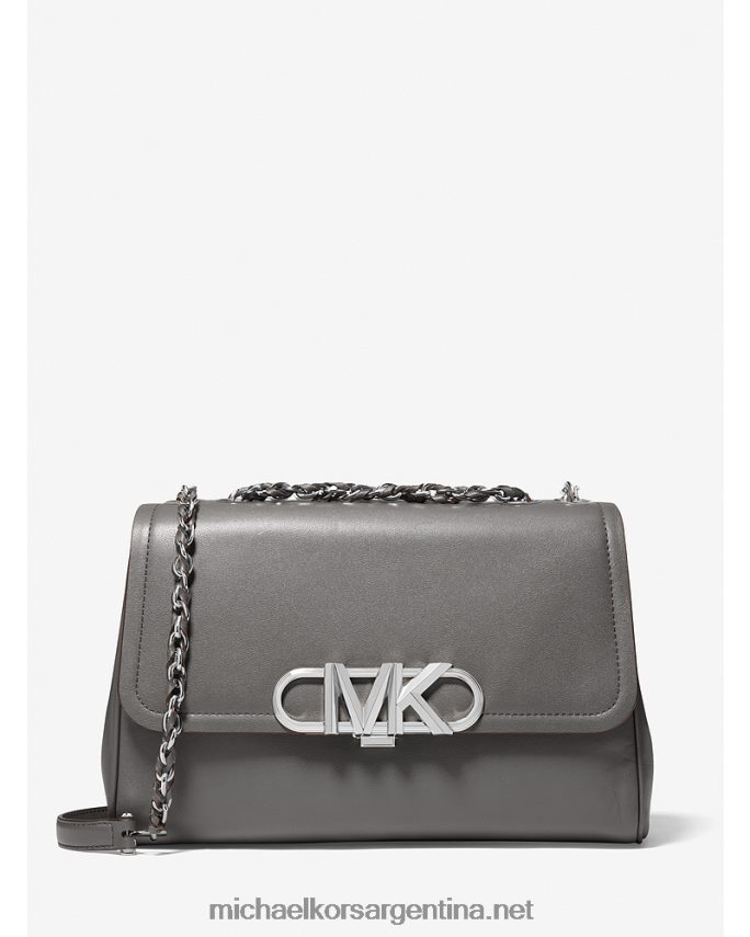 mujer cuero gris bolso de hombro parker extragrande de piel Michael Kors T46HB01344