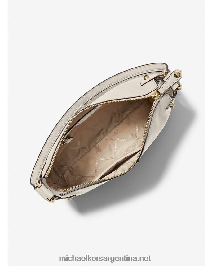 mujer es crema bolso de hombro astor grande de piel con tachuelas Michael Kors T46HB01290