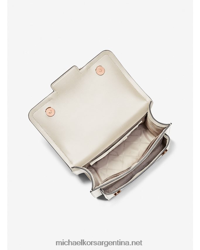 mujer es crema bolso de hombro grande de piel jaspeada Michael Kors T46HB01305