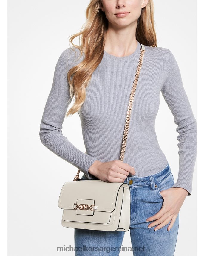 mujer es crema bolso de hombro grande de piel jaspeada Michael Kors T46HB01305