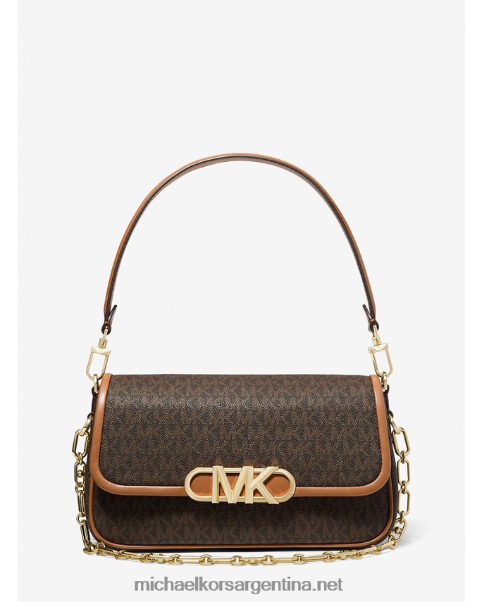 mujer marrón/bellota bolsa de hombro Parker mediana con logo Michael Kors T46HB01323