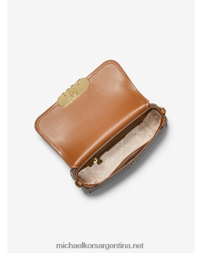 mujer marrón/bellota bolsa de hombro Parker mediana con logo Michael Kors T46HB01323