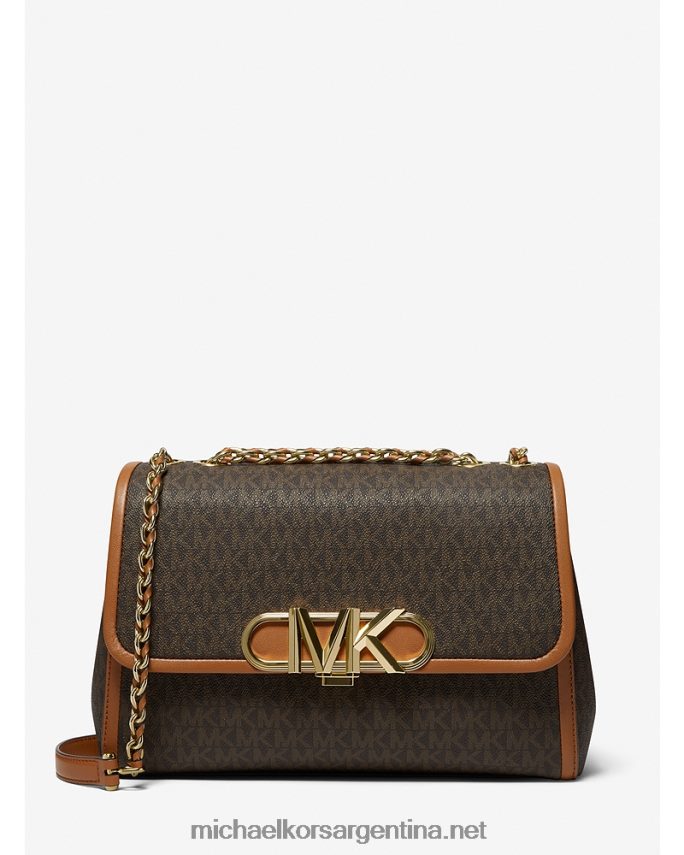 mujer marrón/bellota bolsa de hombro parker extragrande con logo Michael Kors T46HB01304